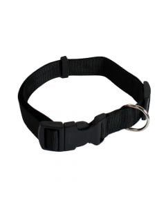 Collar for dog, Cocco, nylon, adjustable length from 38-62 cm. Black color
