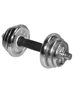 Dumbbell, weight 6 kg, with 6 elements, 2x0.5, 2x1, 2x1.5 kg/4x1.25, 2x0.5 kg