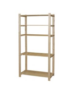 Shelves natural wood 80x40xH170 cm