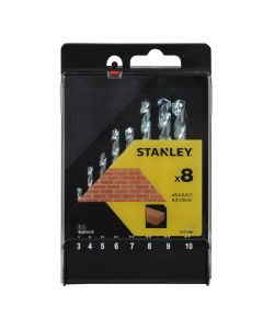 Concrete drill bit, Stanley, 3-10 mm, 8 pc