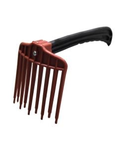Garden rake, 11 x 30 cm, wooden holder, plastic teeth