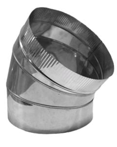 Inox elbow Ø300 45°