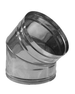 Inox elbow plane surface Ø230 45°