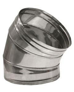 Inox elbow plane surface Ø350 45°