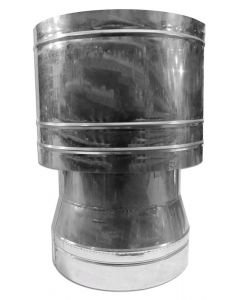Inox barrel chimney cap Ø350
