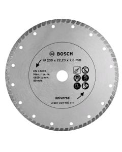 Disk diamanti, Bosch, 230x8x22.2 mm, universal