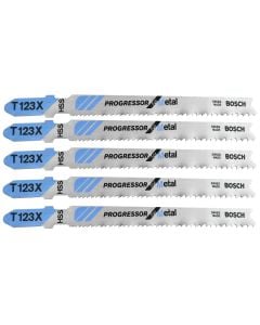 Lama sharre sege për metal dhe alumin, Bosch, T 123 X, 100 mm, 5 cope