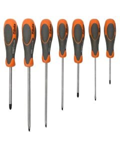 Set me kaçavida profesionale, Beta, 1263/D7, 0.5x2.5x60, 0.6x3x100, 0,8x4x125, 1x5x125 mm, PH0x3x60, PH1x4,5x80, PH2x6x100 mm, Cr-V