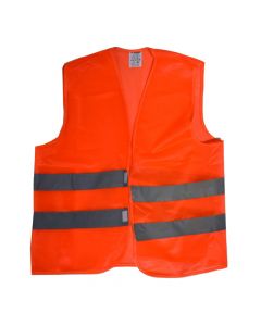 Work vest, polyester, phosphorescent / orange, XL, 100gr / m2