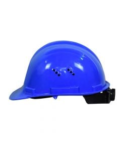 Safety work helmet, HDPE, Blu