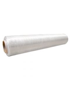 Packaging film, L, with reinforcing fibers, transparent