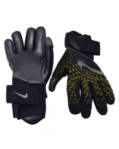 Goalkeeper gloves, professional, with clasp, mixed colors