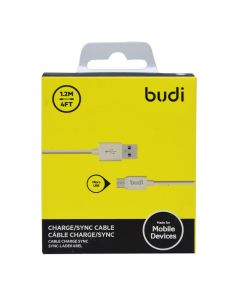 Charging cable, Budi, M8J012-BLK, Micro USB, 1.2 m