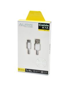 Charging cable, Auris, Type C, CB05, 2.1 A, 1 m