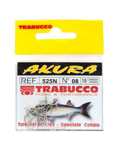 Fishing Hooks, Trabucco, Akura 525N (15cp) No.08