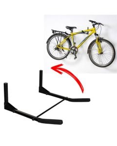 Bicycle clamp stand, Velano, GSC, 43x465x195 mm, metal, black color, with wall clip