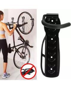 Bicycle hanger, Clamp stand, PGR 4, metal, black color, with wall clip