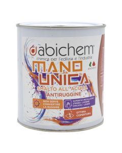 Industrial anti-rust paint, Abichem, Mano Unica, Gray, 0.75 ml, 8-10 m2 / L with two coats
