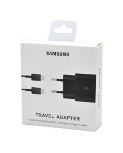 Charger, Fast Charger, Samsung, Travel Adapter, 25 W, Type C to C