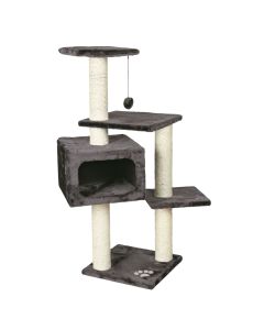 Cat scratching post and seat, Trixie, 40x40xH109 cm, tree shape, dark gray