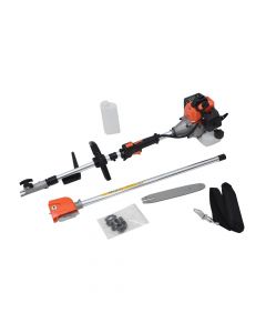 Multifunctional gardening tool, lawn mower and saw, HS1E36F-PS, 2 stroke engine, 32.5 cc, 3100 rpm, 800 W, 0.7 L, 2 in 1