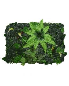 Gardh rrethues me gjethe artificiale, 60 x 40 cm cm, PVC