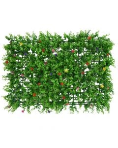Gardh rrethues me gjethe artificiale, 60 x 40 cm cm, PVC