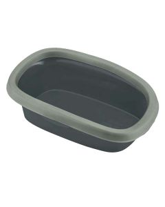 Open toilet for cats, Stefanplast, 43x31x14h, green color