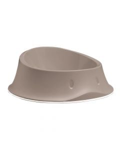 Pet food bowl, Stefanplast, Chic, 0.65 l, 22 x 22 x 8,6h, pastel gray