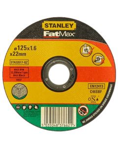 Stone cutting disc, Stanley, 1.6 x 22 x 125 mm