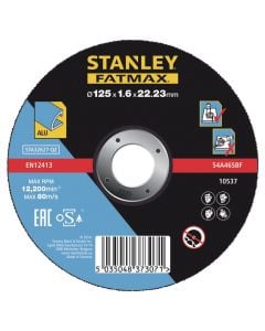 Disk per prerje Alumini, Stanley, 1.6 x 22 x 125 mm
