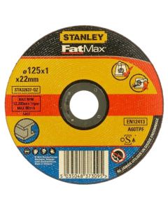 Metal cutting disc, Stanley, 1 x 22 x 125 mm