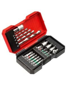 Set with punto and screwdriver tip, KWB, 22 pieces