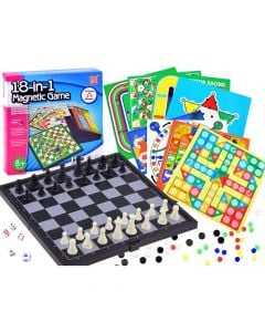 Fun game 13 in 1, Chess, Cheeckers, Backammon, Ludo, Snake game, Hexagonal Chess, Morris Game, Goose, Motorcycle and Train Chess