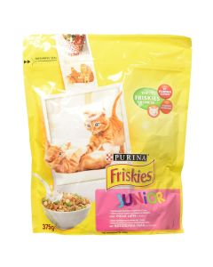 Cat food, Friskies, Junior, 375 g, chicken, dairy and vegetables