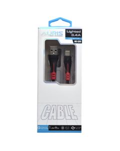 Charging cable, Auris, ARS-CB25, Type C, 3.4 A, Fast Charger, 1.2 m