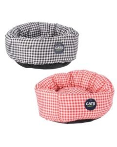 Nest bed, Dogs, 20 x 30 cm, pink and gray color