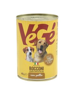Ushqim I konservuar per qen, Vege, me mish pule, 405 g