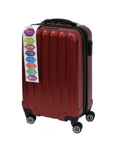 Valixhe udhetimi, Swisstourister, 73 x 52 x 30 cm, plastike, ngjyra e kuqe