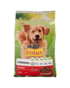 Food for active dogs, Friskies, with beef, 9 kg