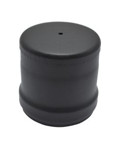 End cap for pellet stove, Ø80 mm, black color