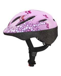 Kokore per biciklete per femije,Abus, masa S, me ventilim dhe rrjete kunder mushkonjave, ngjyra roze