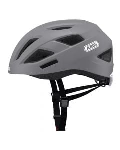 Helmet for bicycles and scooters, Abus, Urban, size M, LED light, with ventilation, gray color