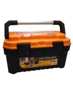 Tool box with aluminum handle, Mano, ALC-20, 265x490x280 mm, 0.136 m3, plastic body