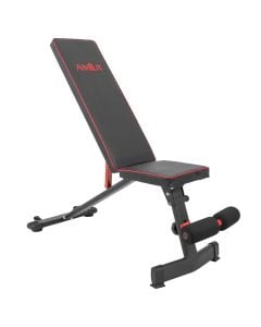 Bench for gyms and exercises, Amila, Sit Up Bench, angle -10°, 0°, 15°, 35°, 55°, 90°