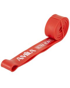 Resistance band for fitness exercises, Amila, Loop Band, Ultra Heavy W4.45 cm, 104 cm, 33 kg, red color
