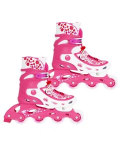 Skates for children, Amila, 33-36, plastic structure, pink color