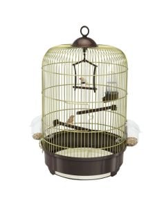 Bird cage, Imac, Milly, 33 x 48 cm, brown with gold color