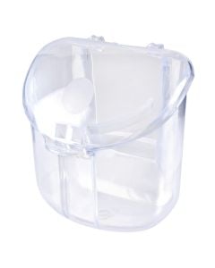 Mbajtese ushqimi per kafaz, Imac, 8 x 8.5 x 8.5 cm, transparente