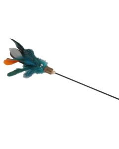 Cat toy, Camon, 65 cm, with feathers, with soft handles